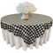 Square Tablecloth 90 x 90 Inch Gingham Checkered Polyester Overlay Use